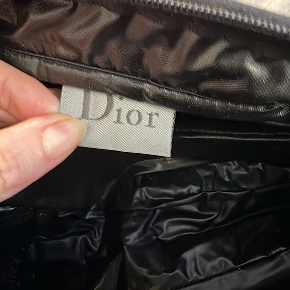 Dior Red Plush Mini Bag with Black Logo - Picture 5 of 7